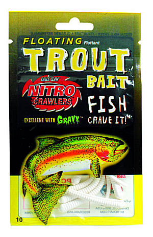 Eagle Claw Nitro Trout Worms - weiss